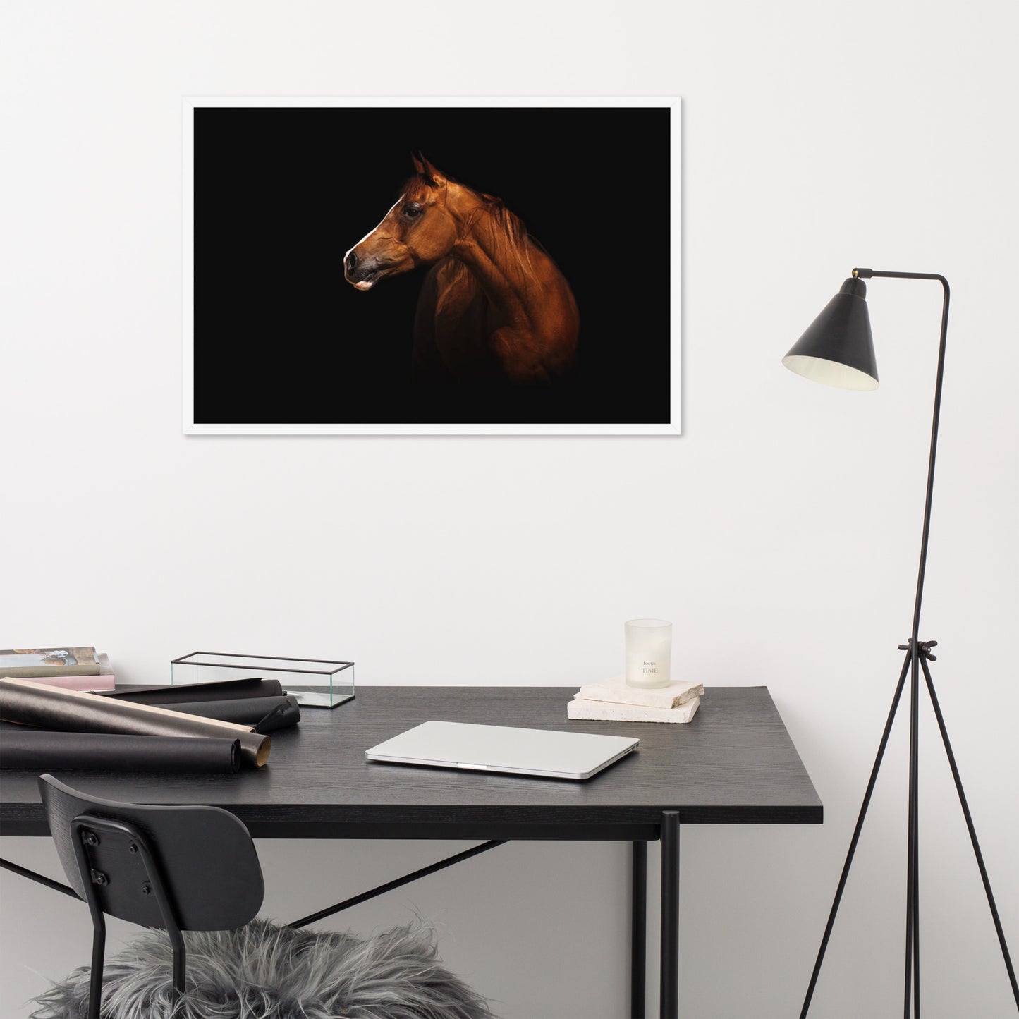 Framed Poster (Horse Wall Art Horizontal - Model 006)