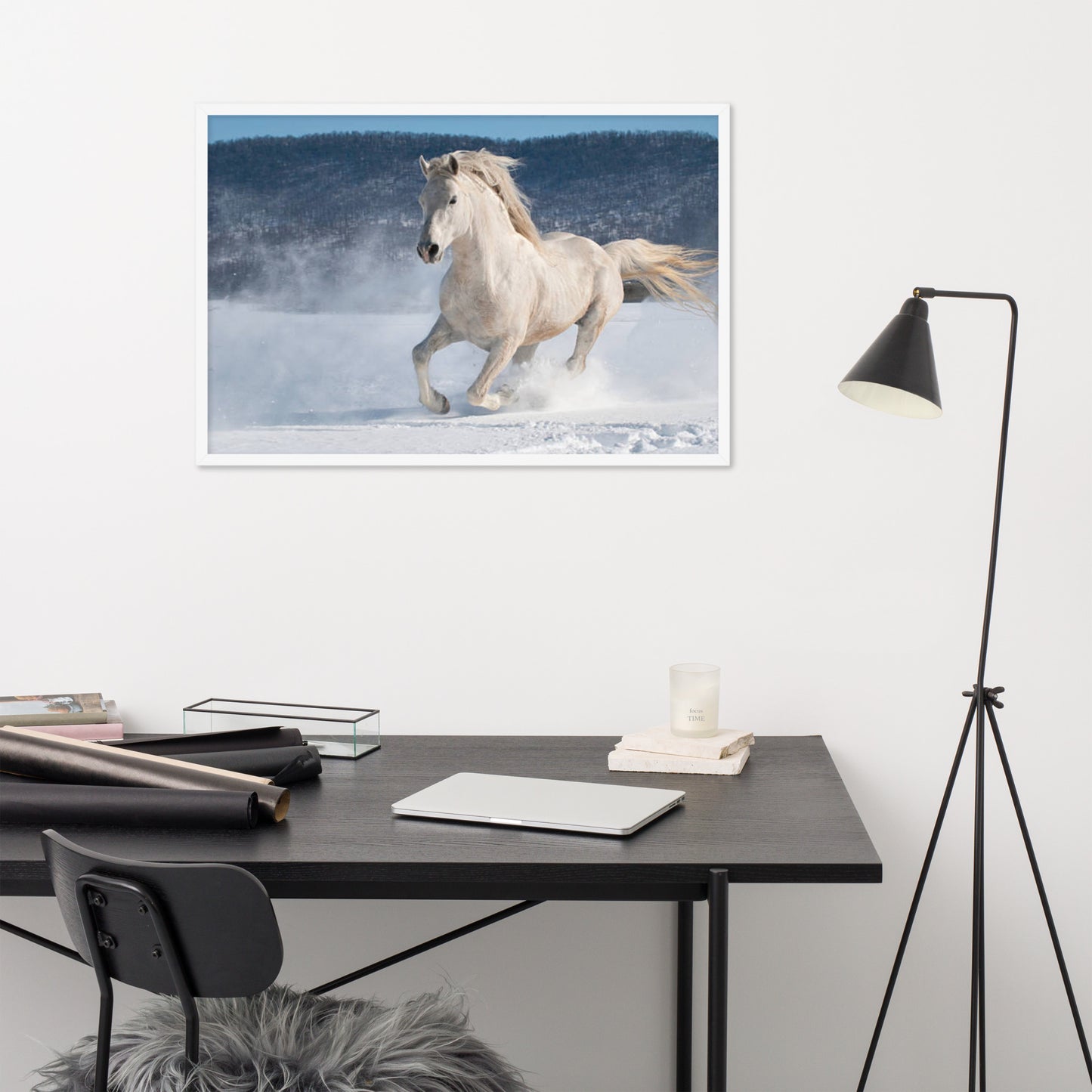 Framed Poster (Horse Wall Art Horizontal - Model 0012)