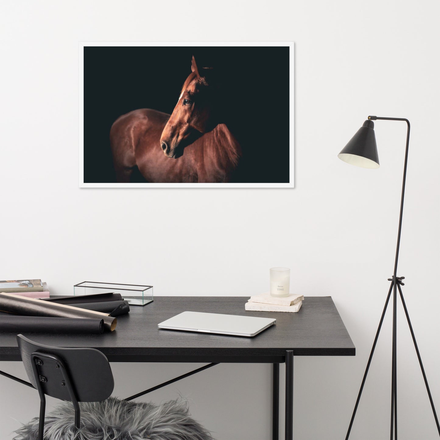 Framed Poster (Horse Wall Art Horizontal - Model 0018)