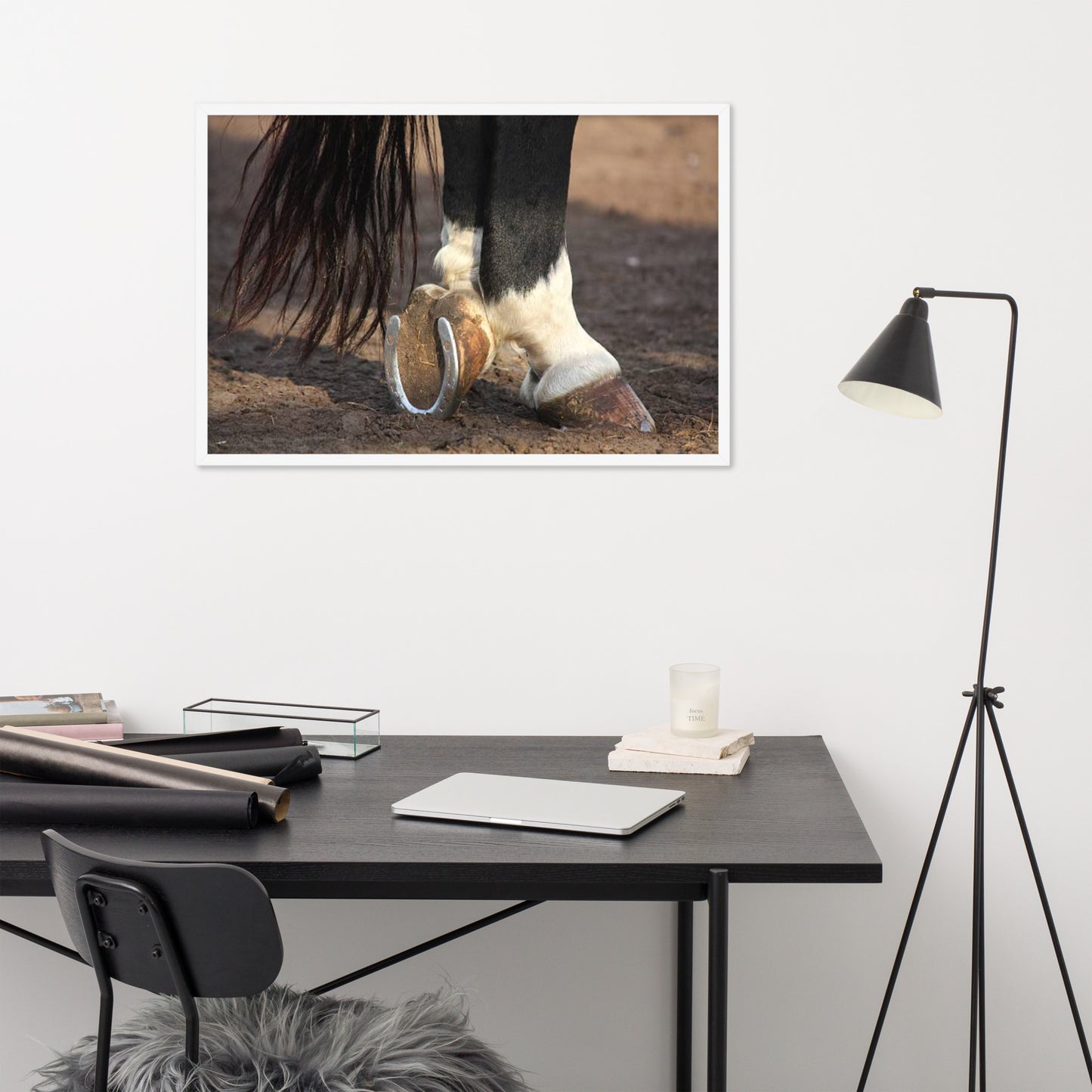 Framed Poster (Horse Wall Art Horizontal - Model 0019)