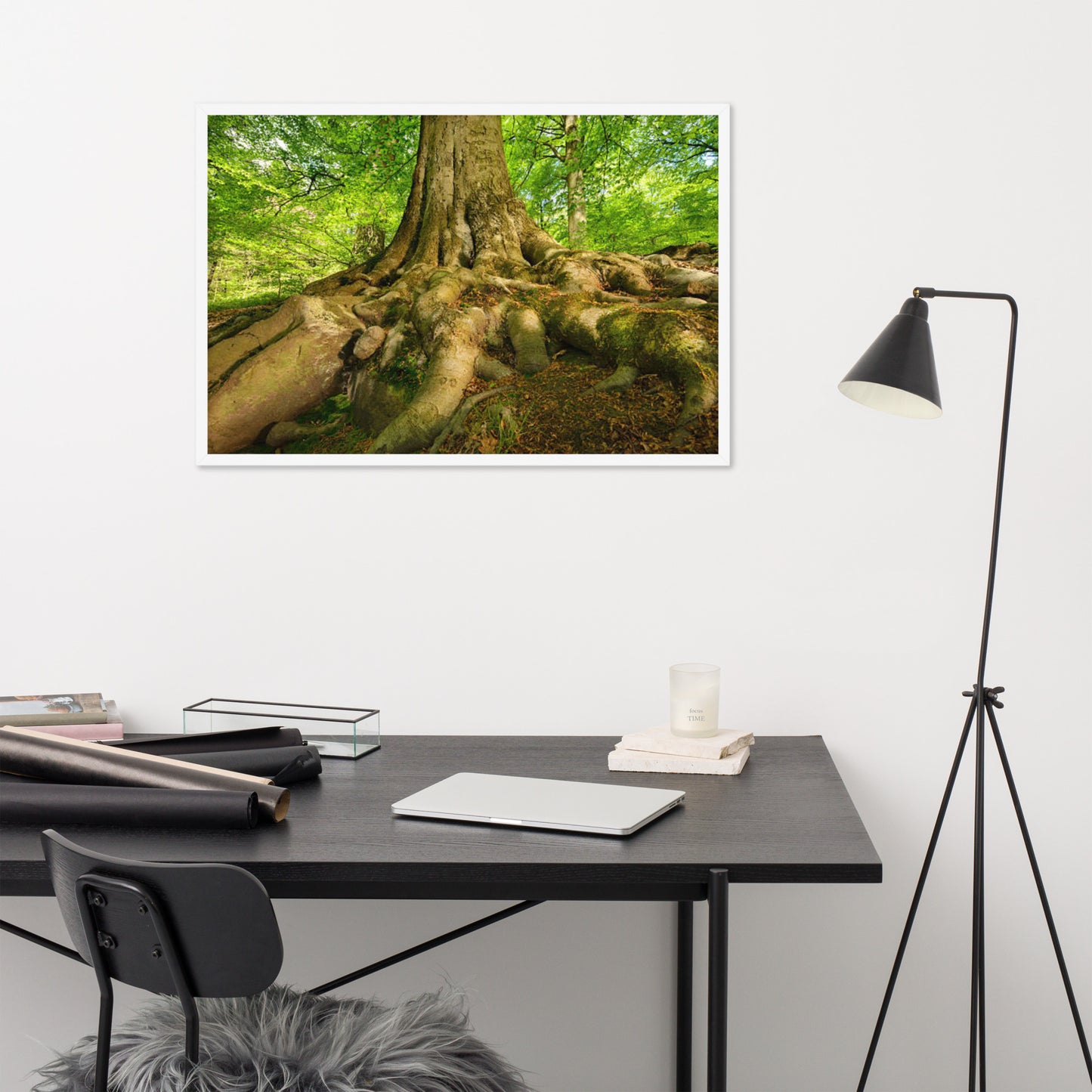 Scenic Nature View Framed Poster Wall Art (Horizontal Model 002)