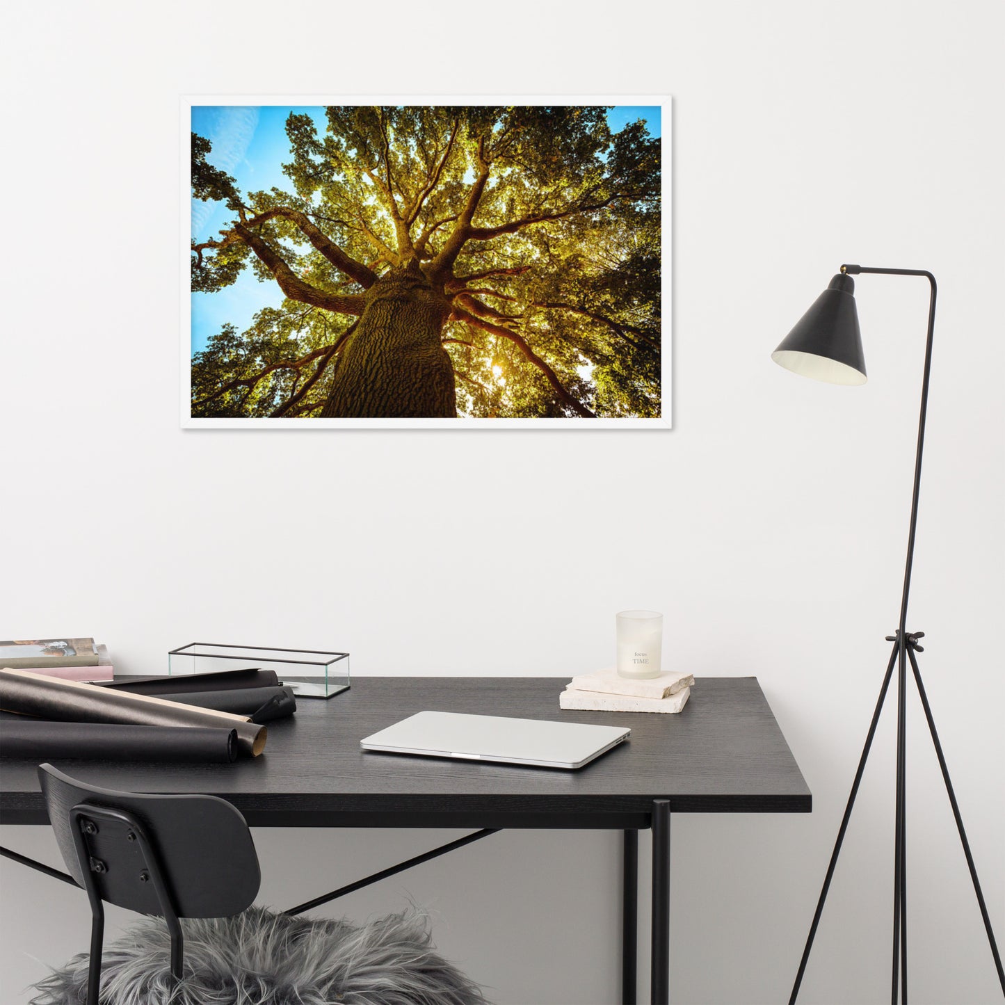 Scenic Nature View Framed Poster Wall Art (Horizontal Model 003)