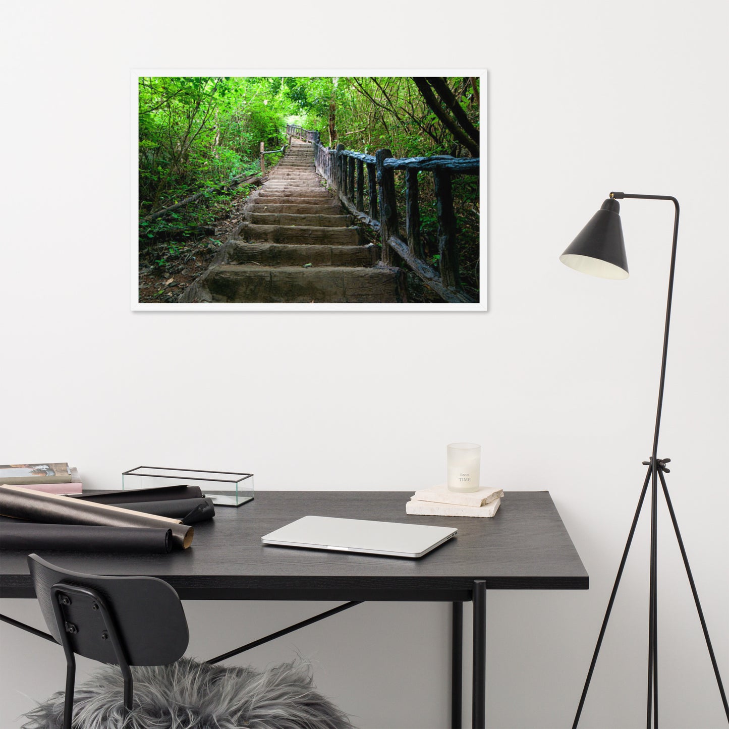 Scenic Nature View Framed Poster Wall Art (Horizontal Model 006)