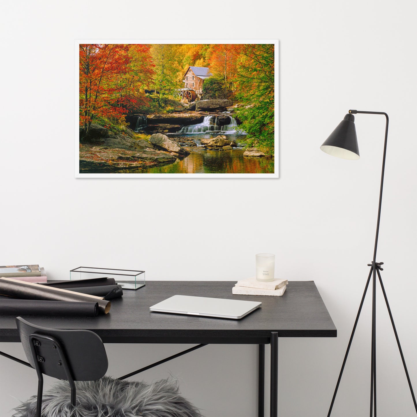 Scenic Nature View Framed Poster Wall Art (Horizontal Model 0011)