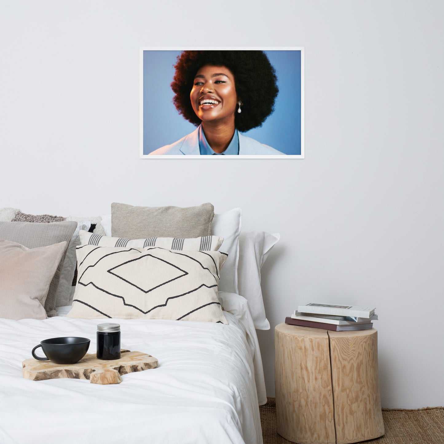 Smiles + Laughter = Priceless. Framed Poster Wall Art (Horizontal Model 0015)