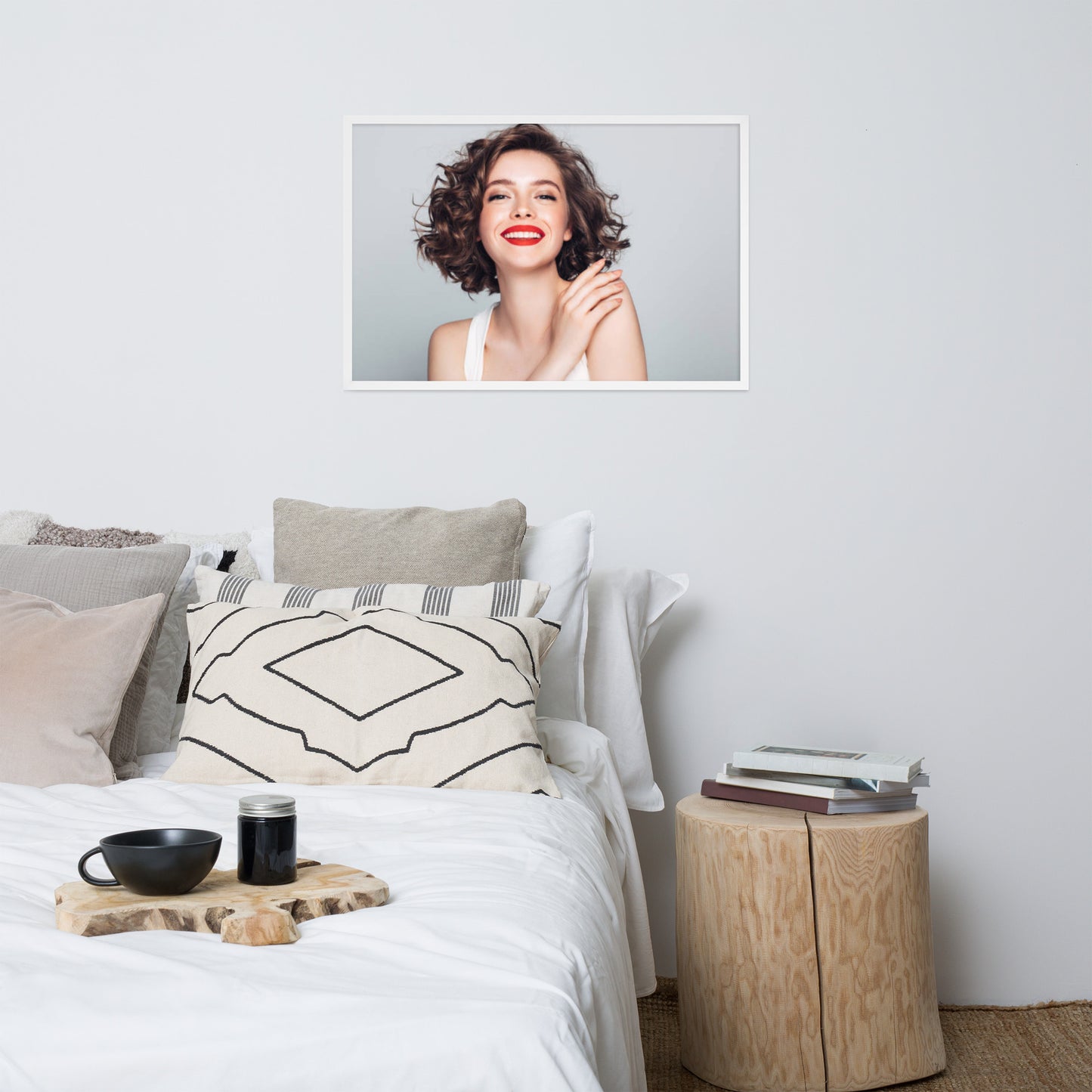 Smiles + Laughter = Priceless. Framed Poster Wall Art (Horizontal Model 0018)