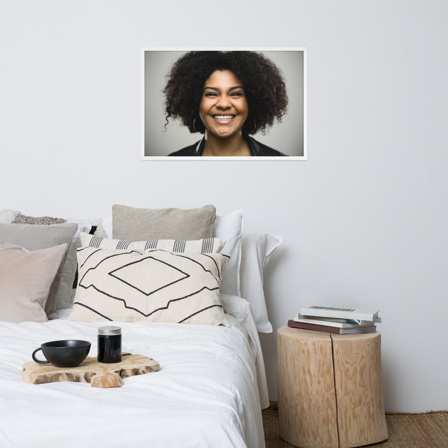 Smiles + Laughter = Priceless. Framed Poster Wall Art (Horizontal Model 0028)