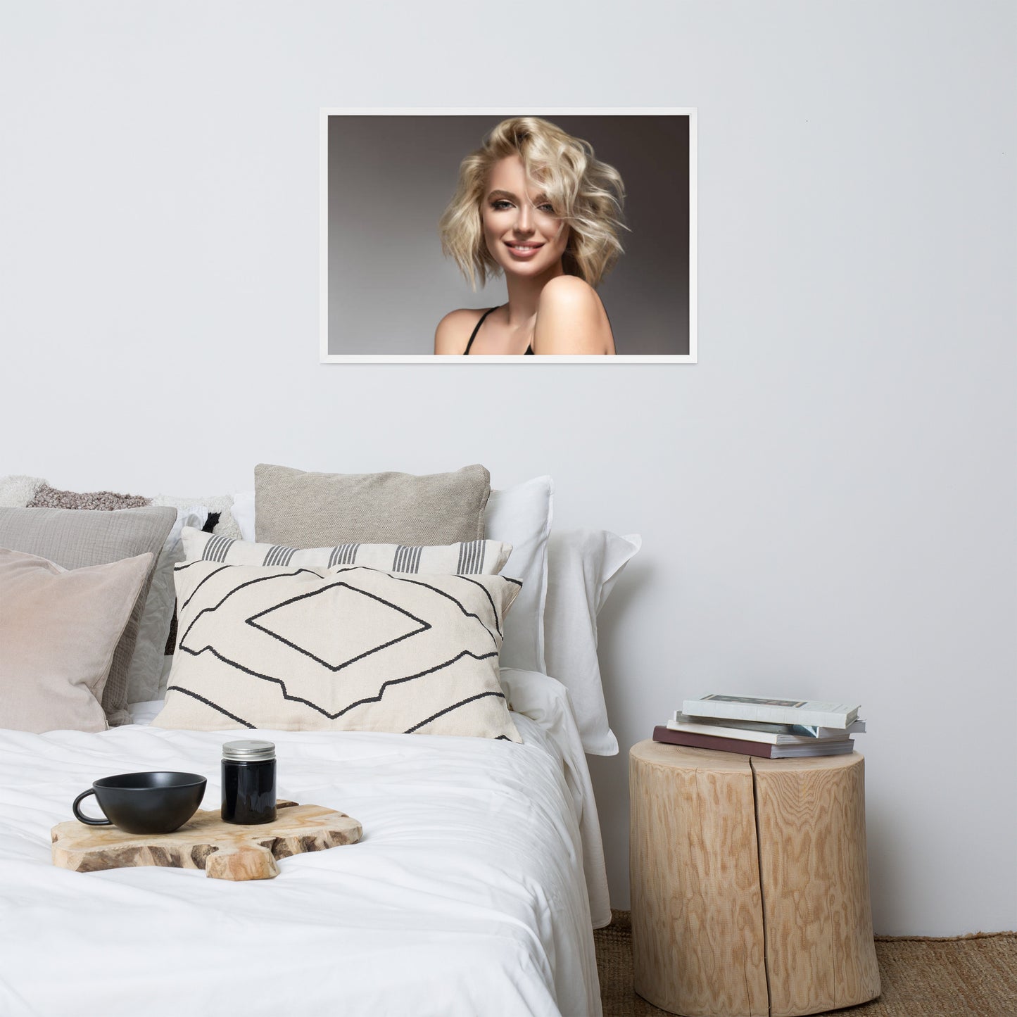 Smiles + Laughter = Priceless. Framed Poster Wall Art (Horizontal Model 0045)