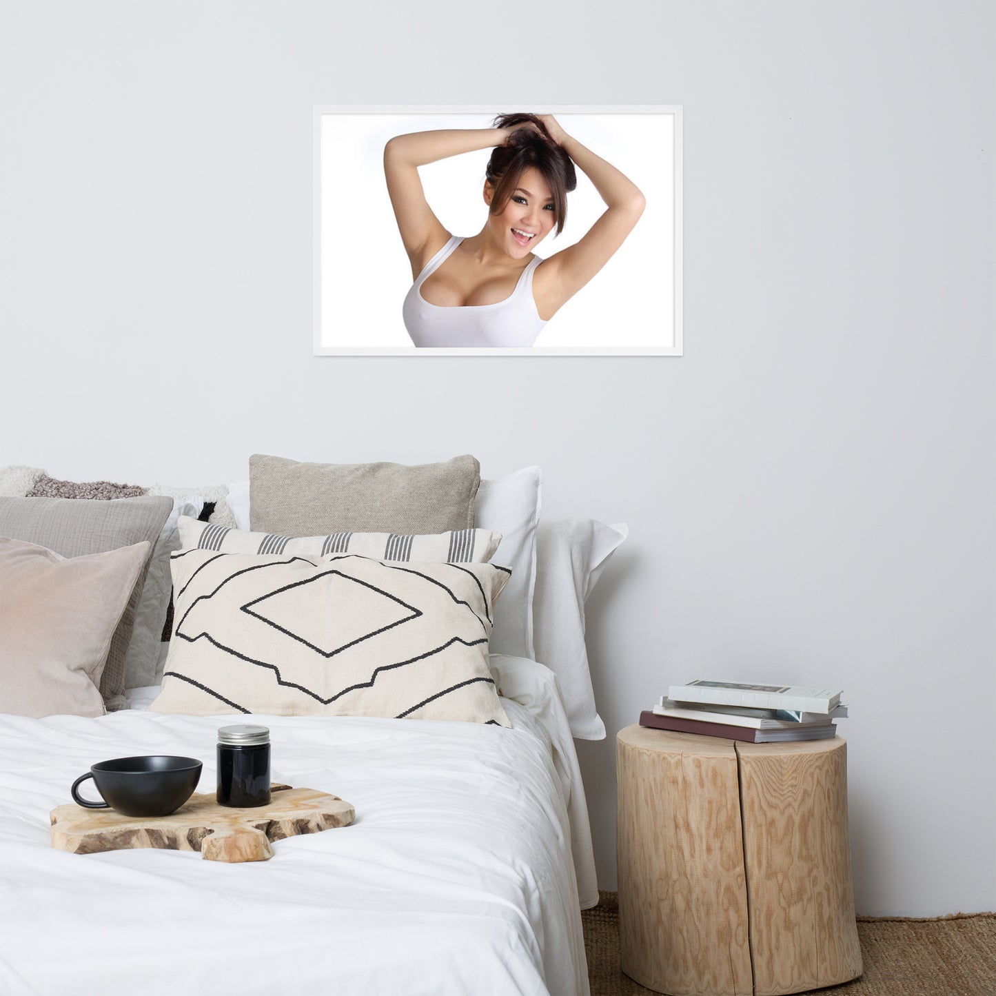 Smiles + Laughter = Priceless. Framed Poster Wall Art (Horizontal Model 0048)