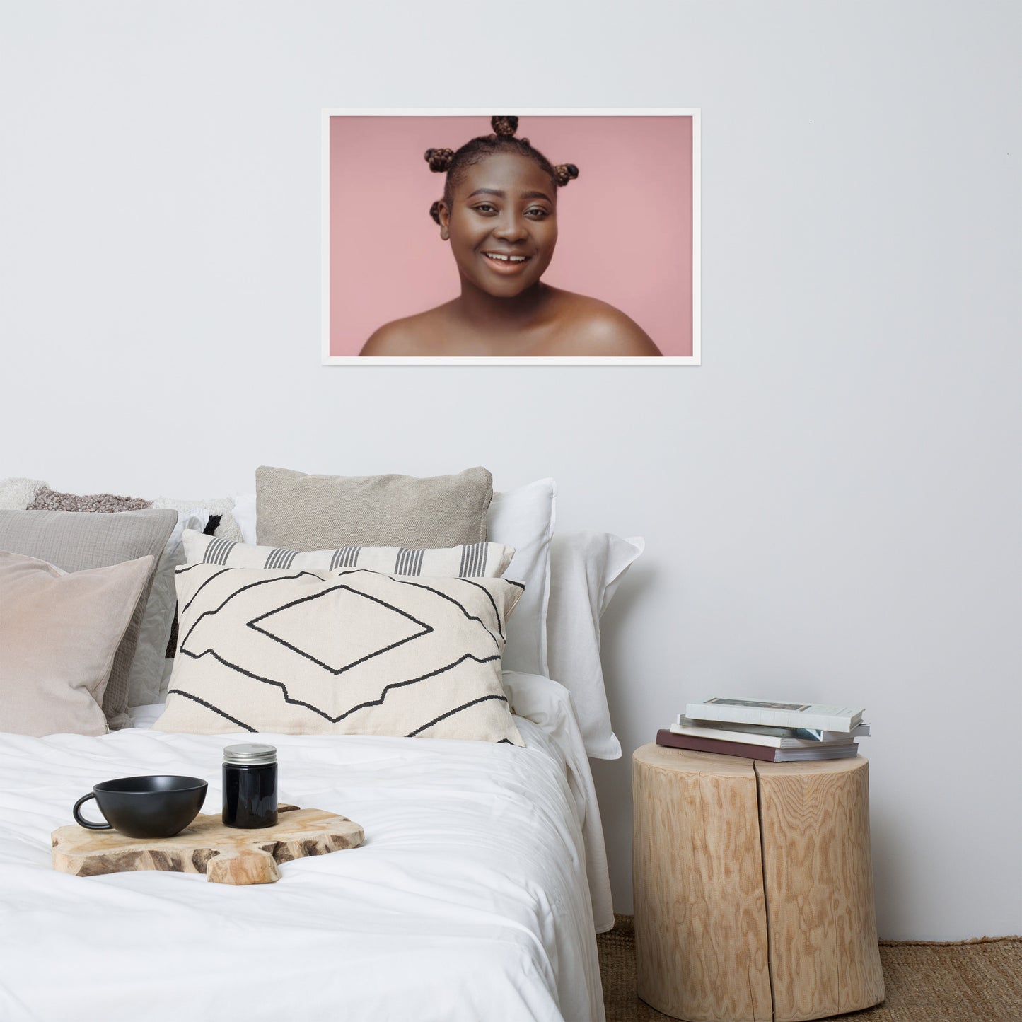 Smiles + Laughter = Priceless. Framed Poster Wall Art (Horizontal Model 0050)