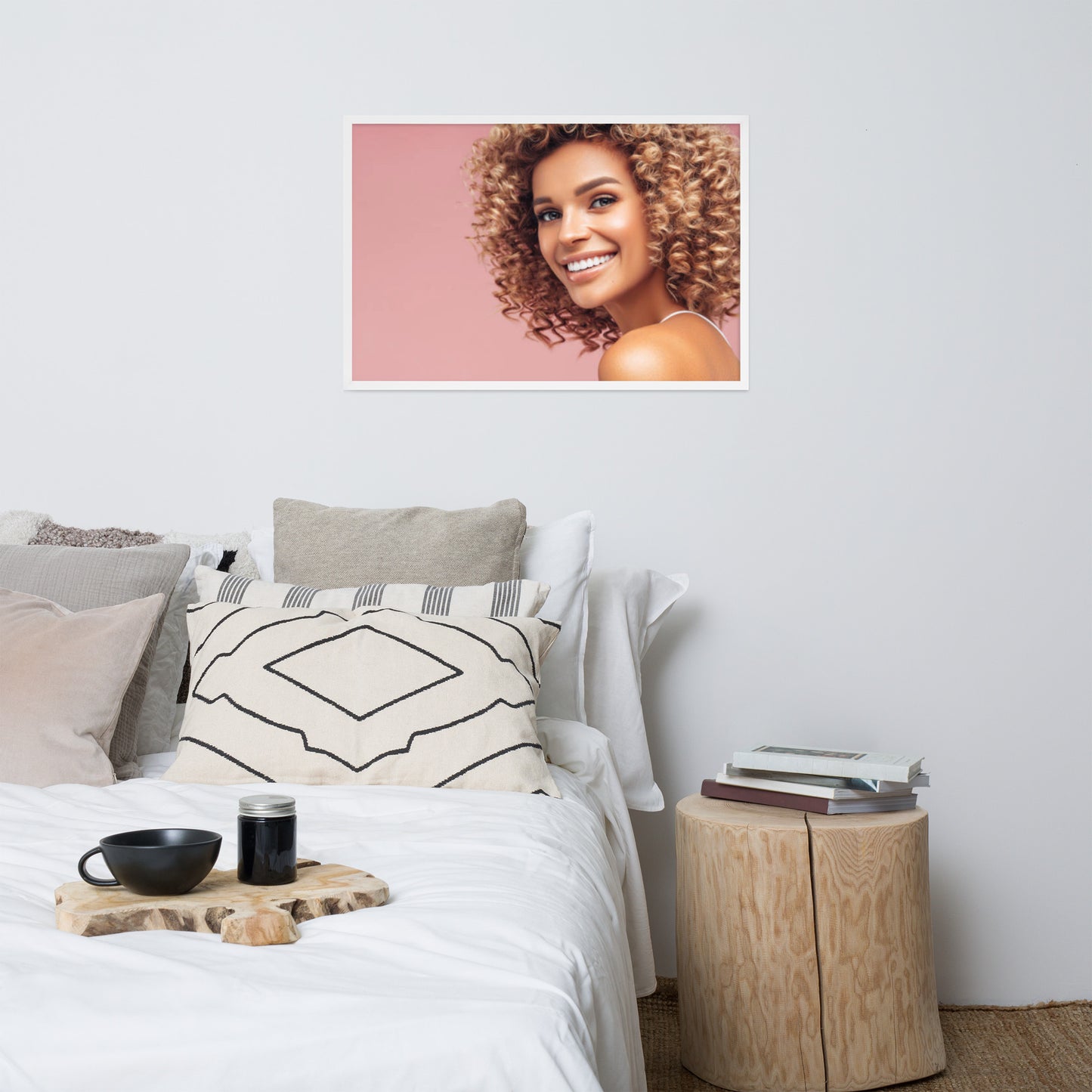 Smiles + Laughter = Priceless. Framed Poster Wall Art (Horizontal Model 0053)