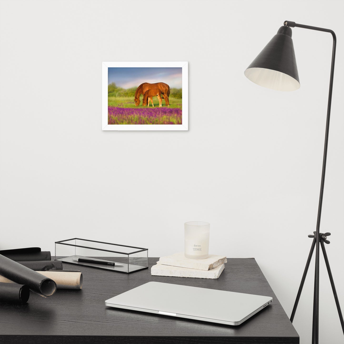 Framed Poster (Horse Wall Art Horizontal - Model 0016)