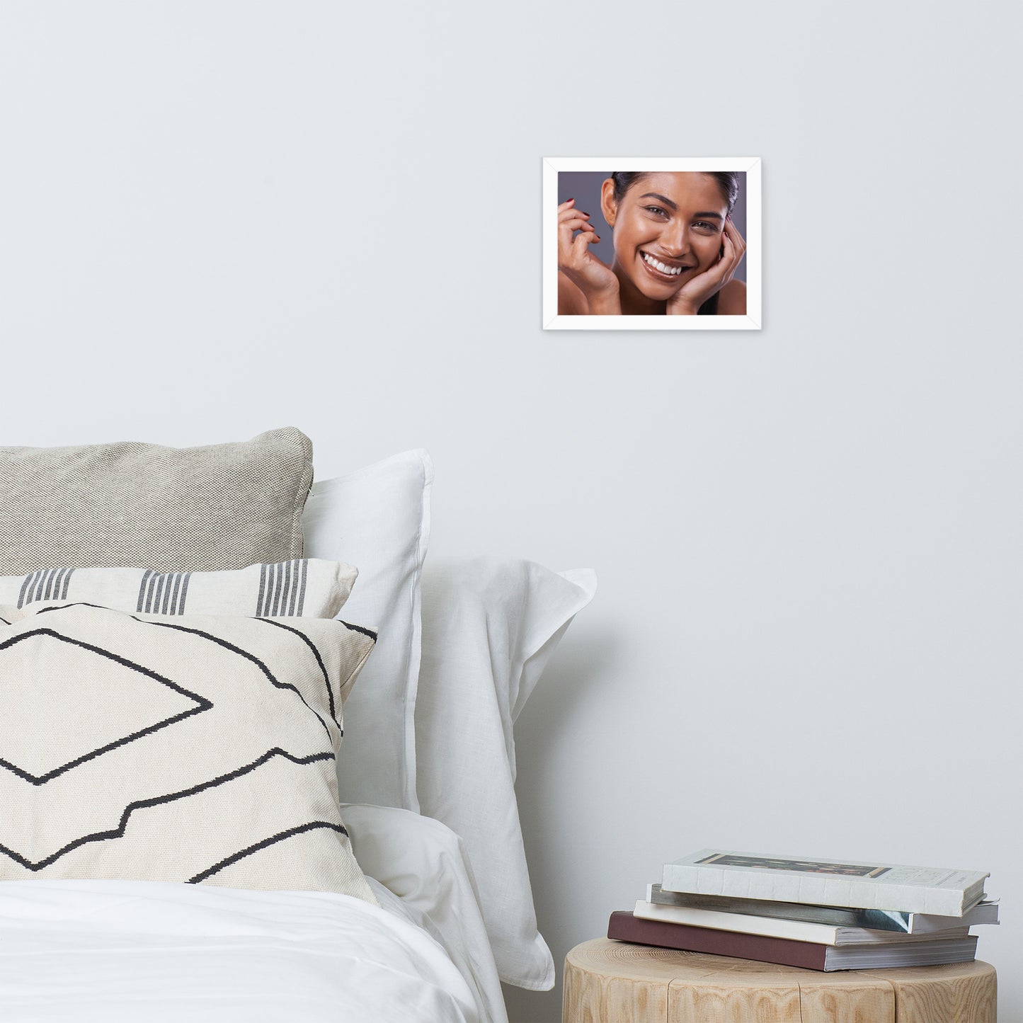 Smiles + Laughter = Priceless. Framed Poster Wall Art (Horizontal Model 0013)