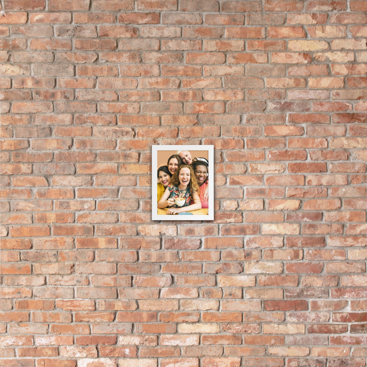 Framed Poster Wall Art Vertical: Priceless Smiles and Laughter (Print Model 001)