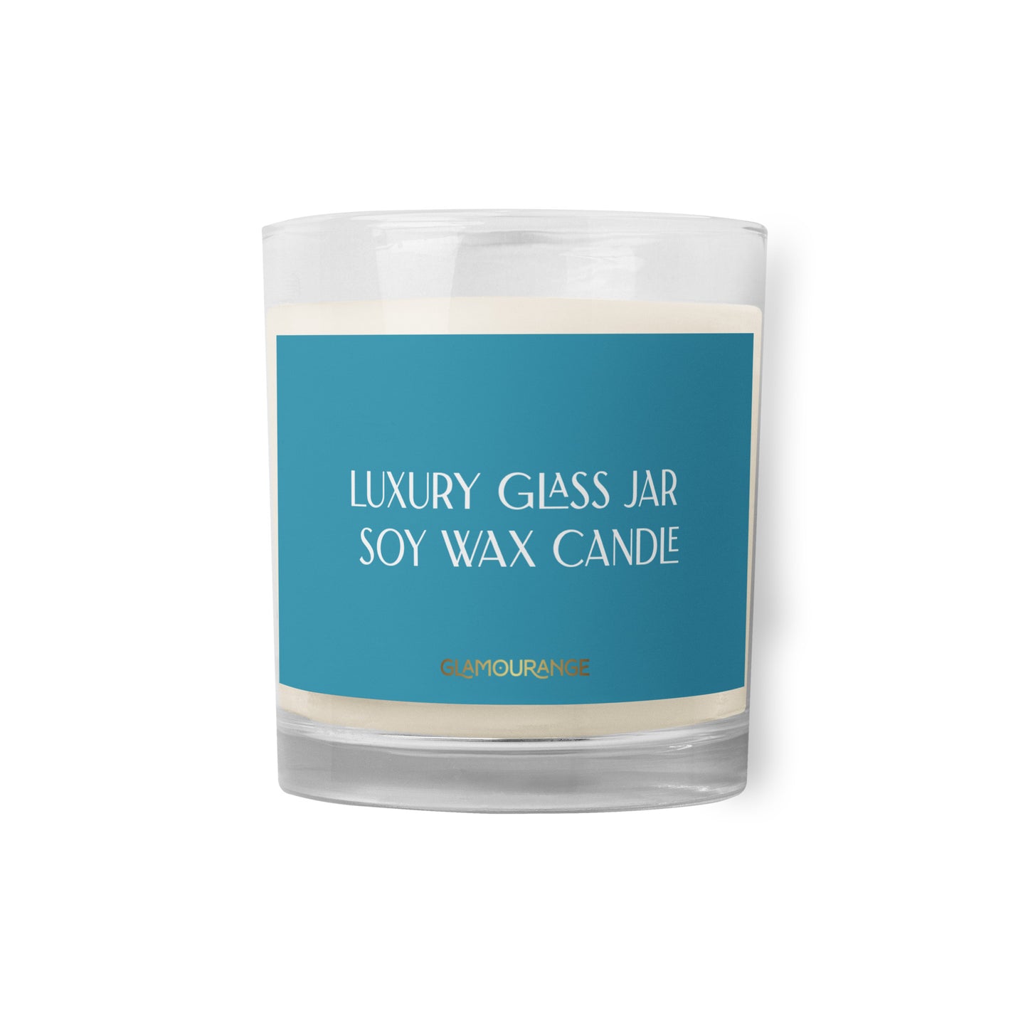 Glass Jar Soy Wax Candle (Luxury Candle Jar - Blue Label 008)