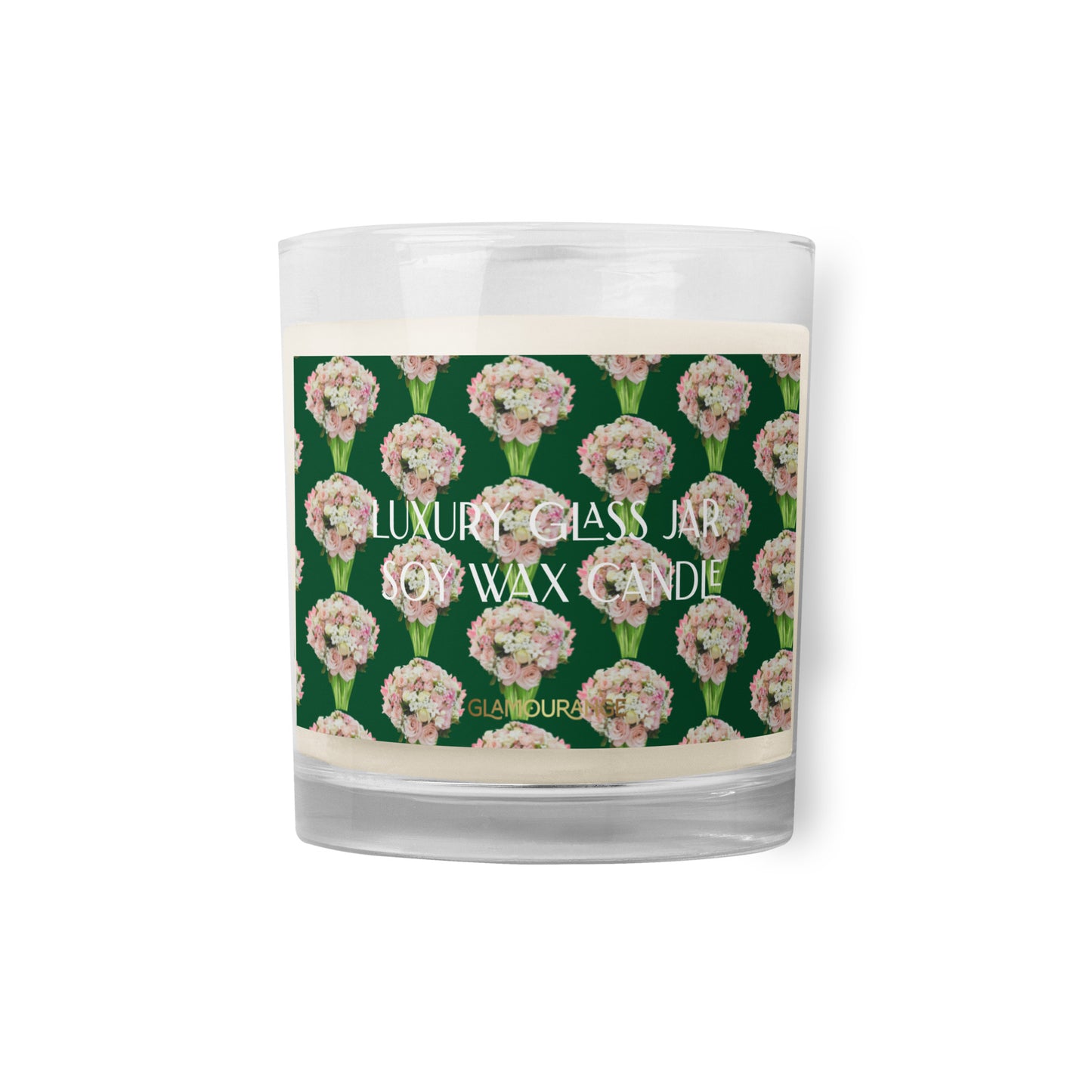Glass Jar Soy Wax Candle (Calming Vivid Nature - Label 0026)