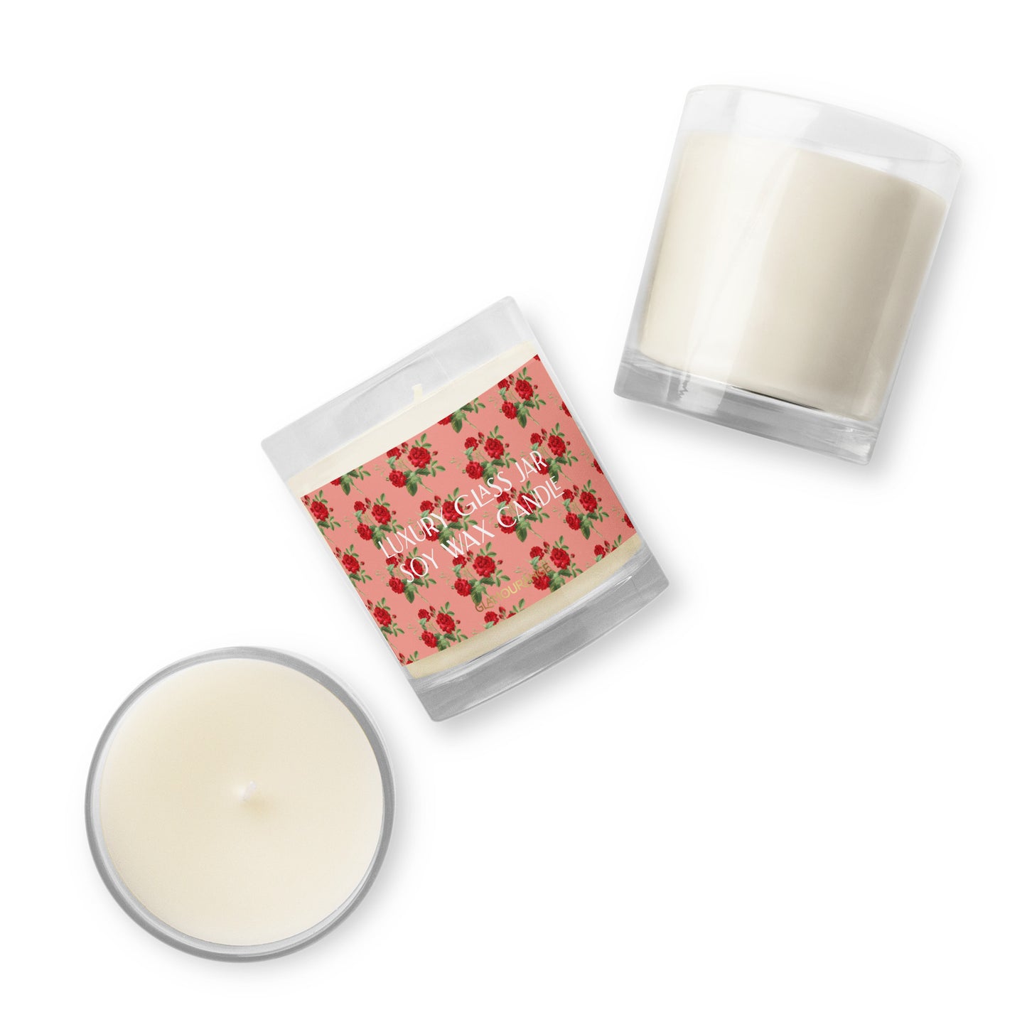 Glass Jar Soy Wax Candle (Calming Vivid Nature - Label 0027)