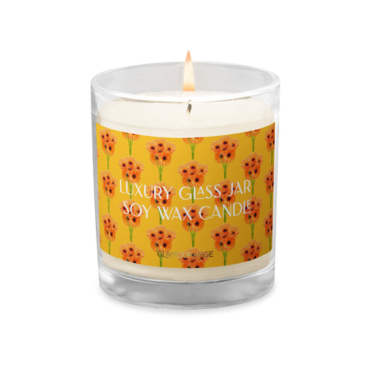 Glass Jar Soy Wax Candle (Calming Vivid Nature - Label 0028)