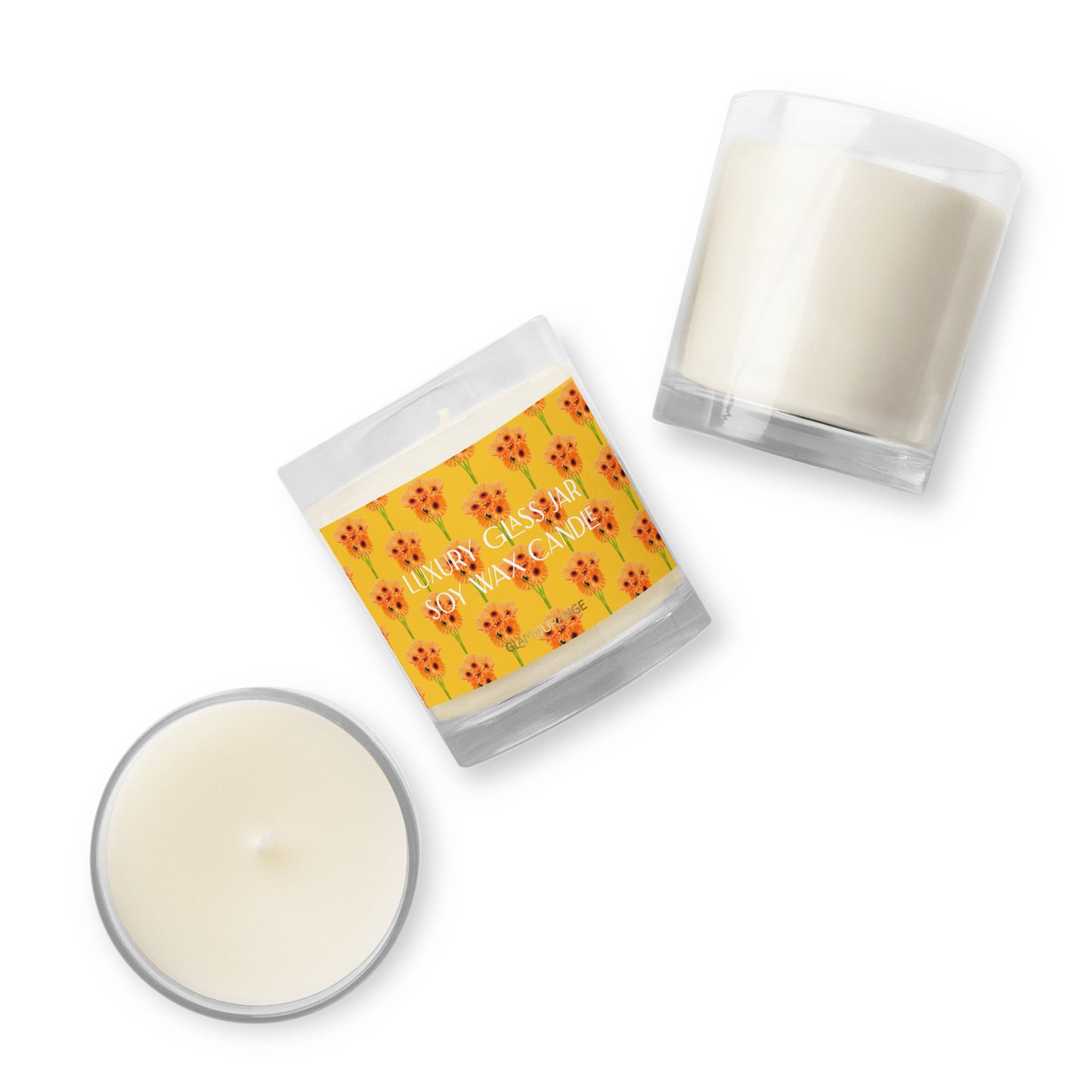 Glass Jar Soy Wax Candle (Calming Vivid Nature - Label 0028)