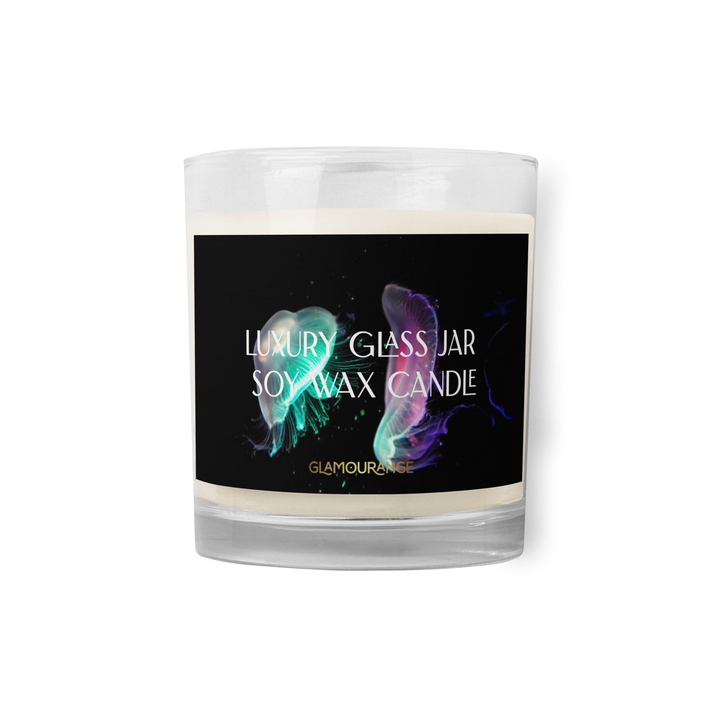 Glass Jar Soy Wax Candle (Underground Scenic Ocean Life - Nature Label 0030)