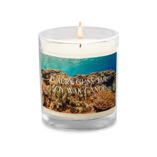 Glass Jar Soy Wax Candle (Underground Scenic Sea Life - Nature Label 0034)