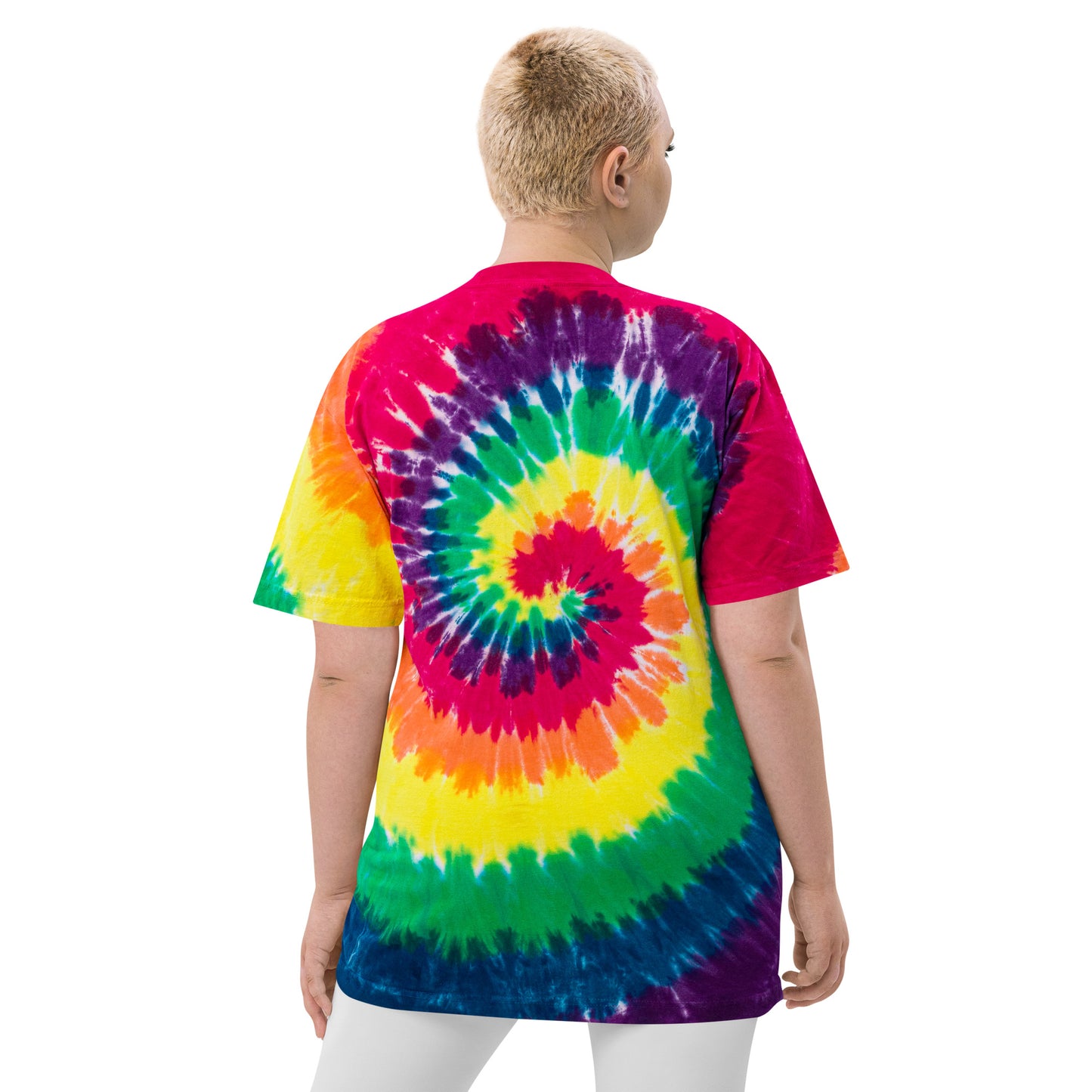 Tie Dye T-Shirt: Classic Rainbow (Glamourange Oversized Tie-Dye T-Shirts)