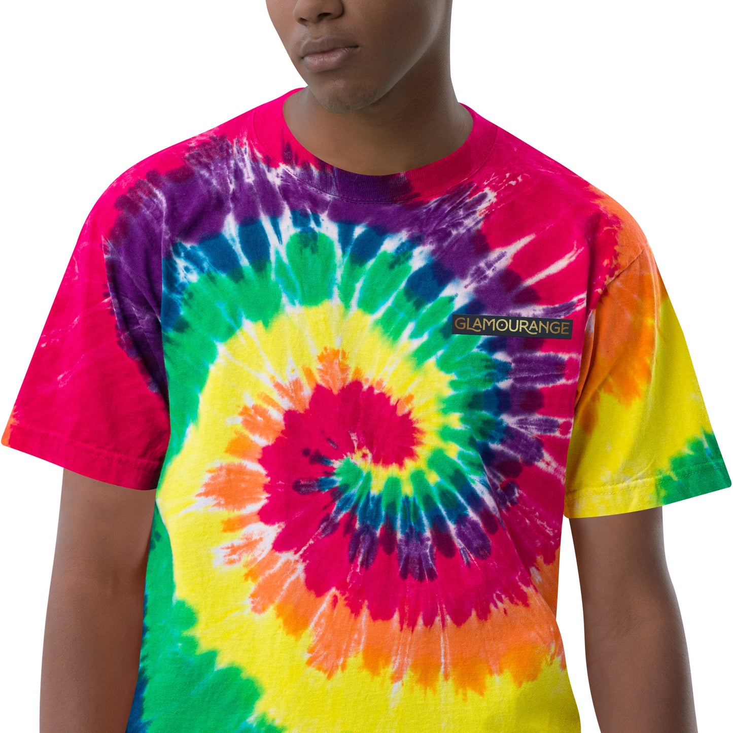 Tie Dye T-Shirt: Classic Rainbow (Glamourange Oversized Tie-Dye T-Shirts)