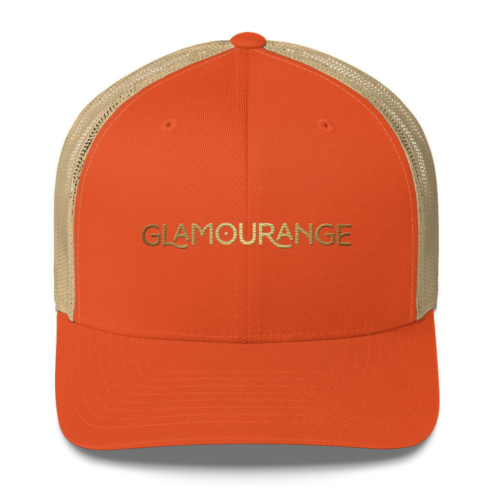 Retro Trucker Hat (Glamourange Limited Editions: Large Logo - 001 Model)