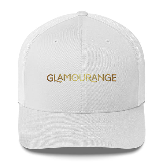 Retro Trucker Hat (Limited Editions Glamourange Large Logo - 001 Model)