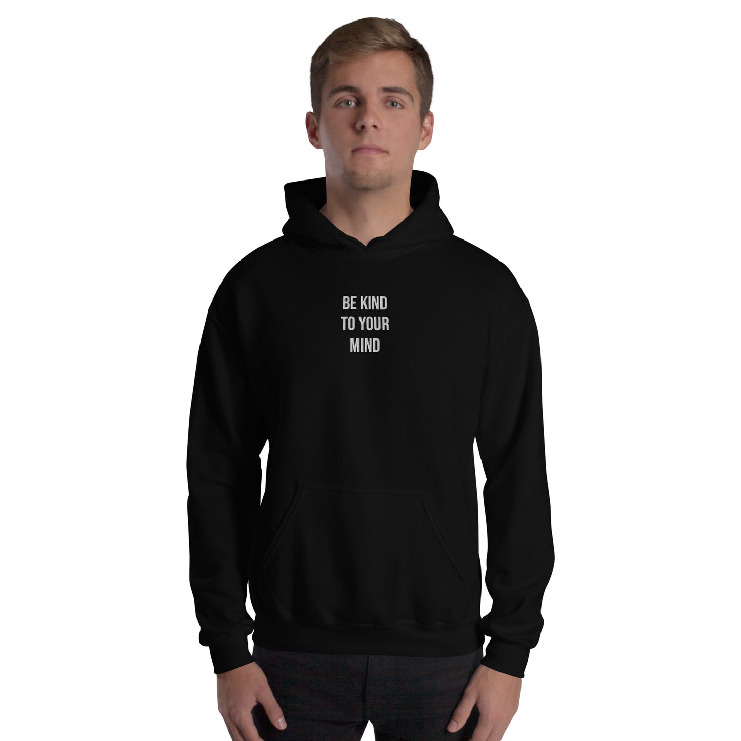 Hoodie Mens (Heavy Blend Hoodie Men's: Front Print - 002 Model)