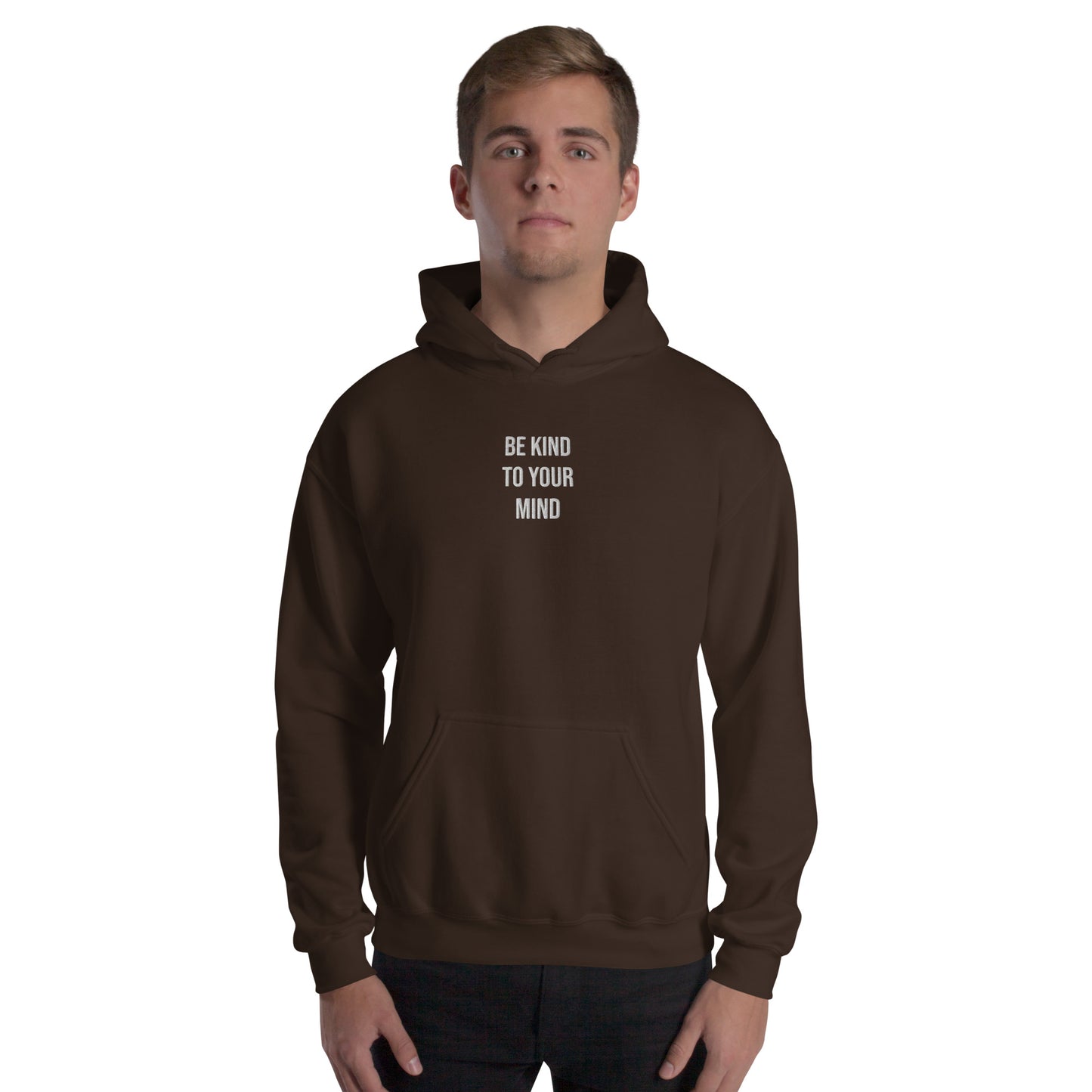 Hoodie Mens (Heavy Blend Hoodie Men's: Front Print - 002 Model)