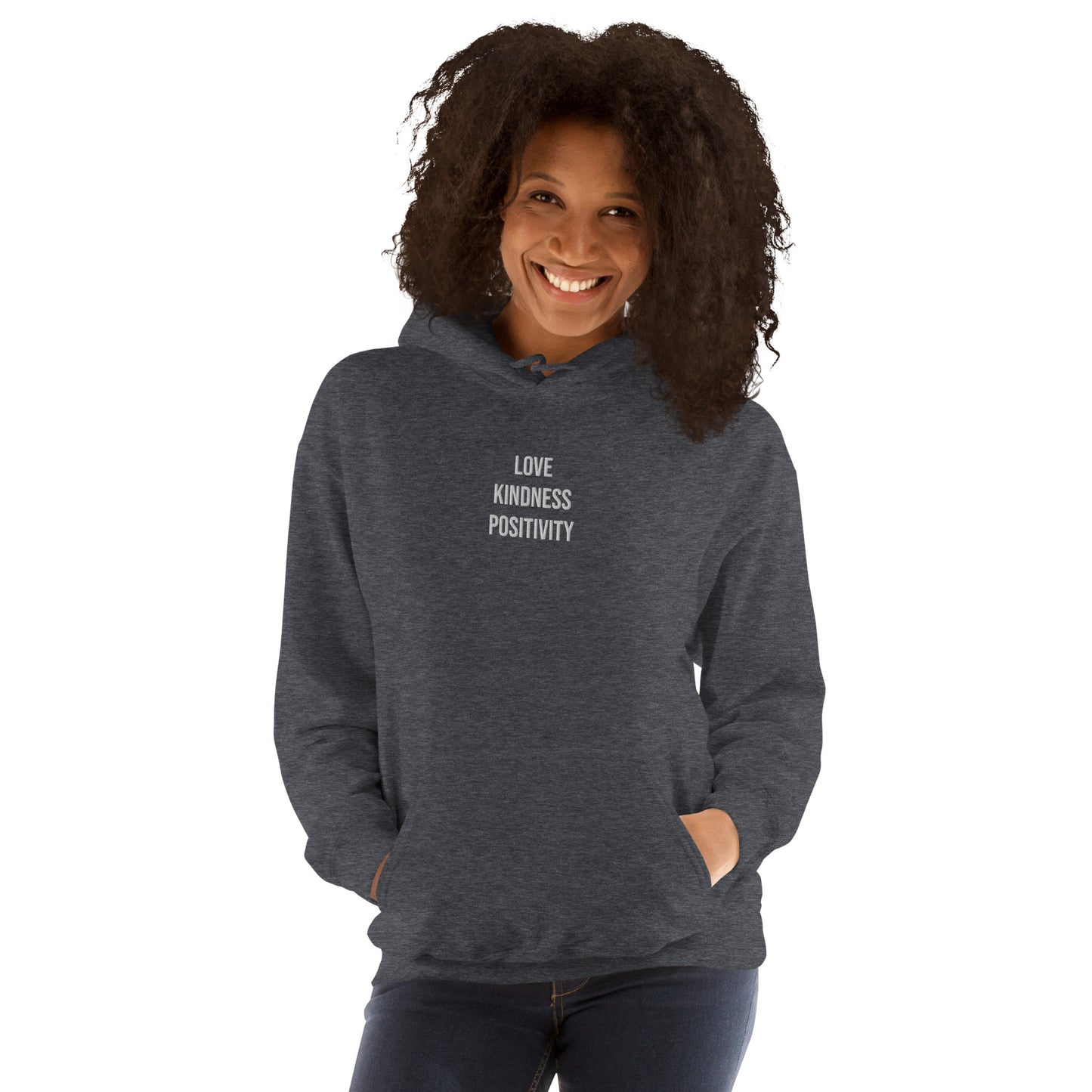 Hoodie Womens (Heavy Blend Hoodie Women's: Front Print - 001 Model)