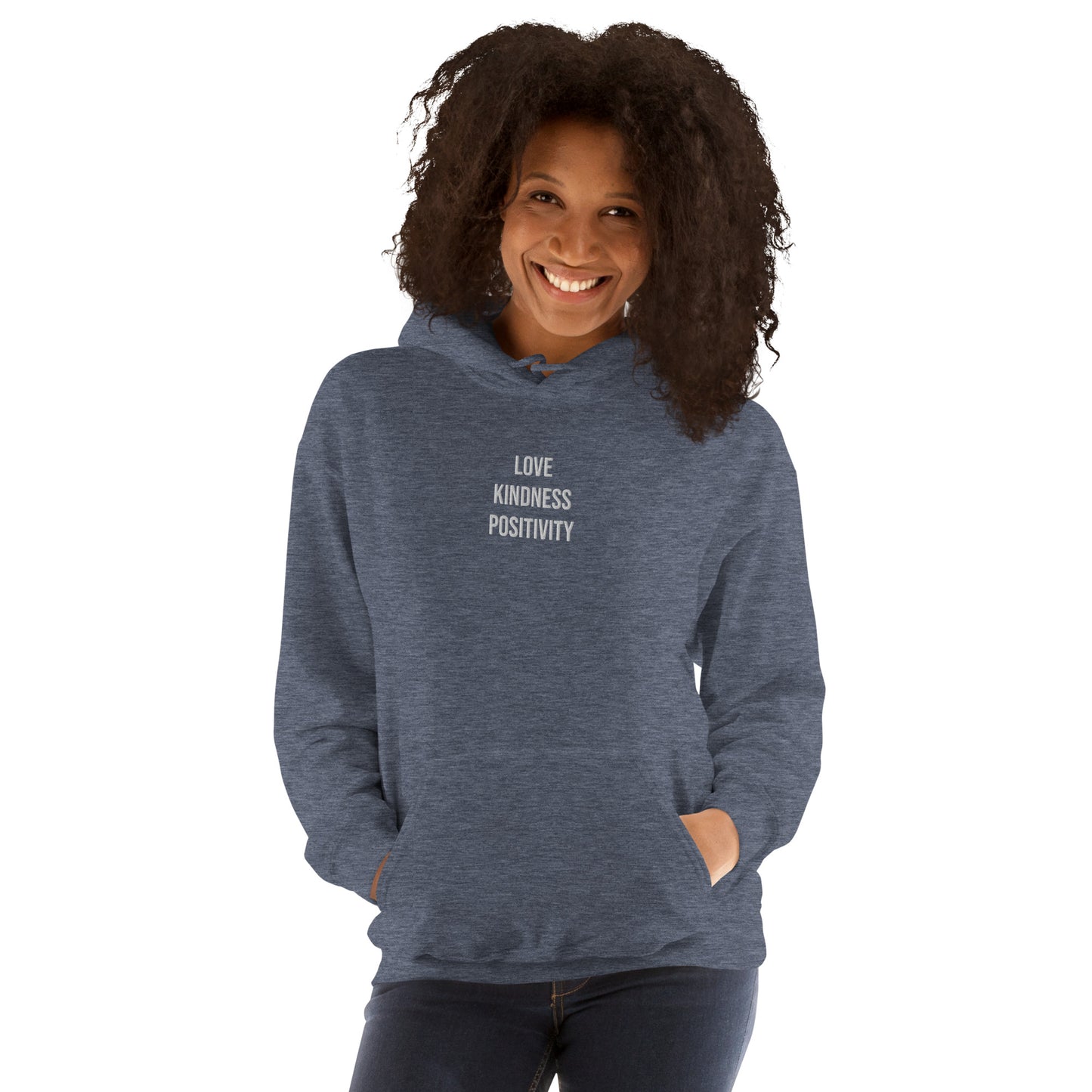 Hoodie Womens (Heavy Blend Hoodie Women's: Front Print - 001 Model)