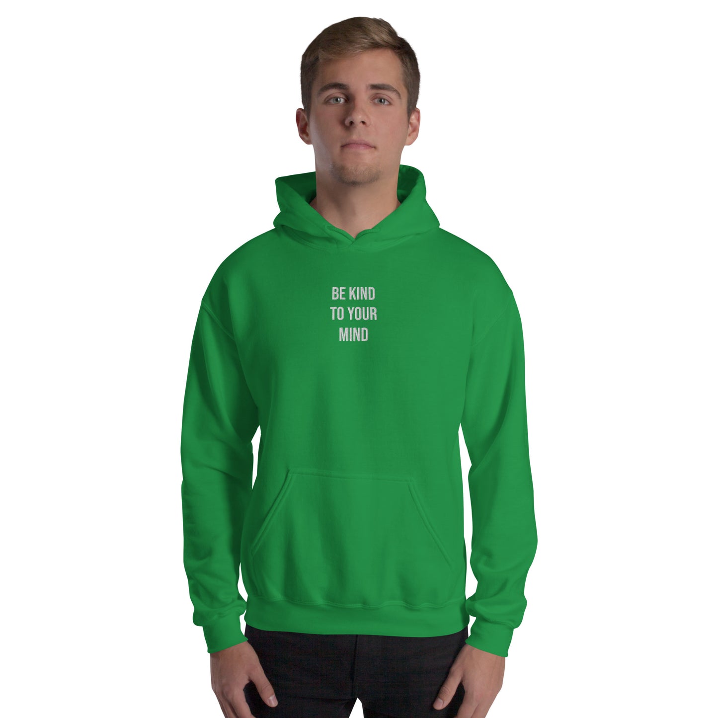 Hoodie Mens (Heavy Blend Hoodie Men's: Front Print - 002 Model)