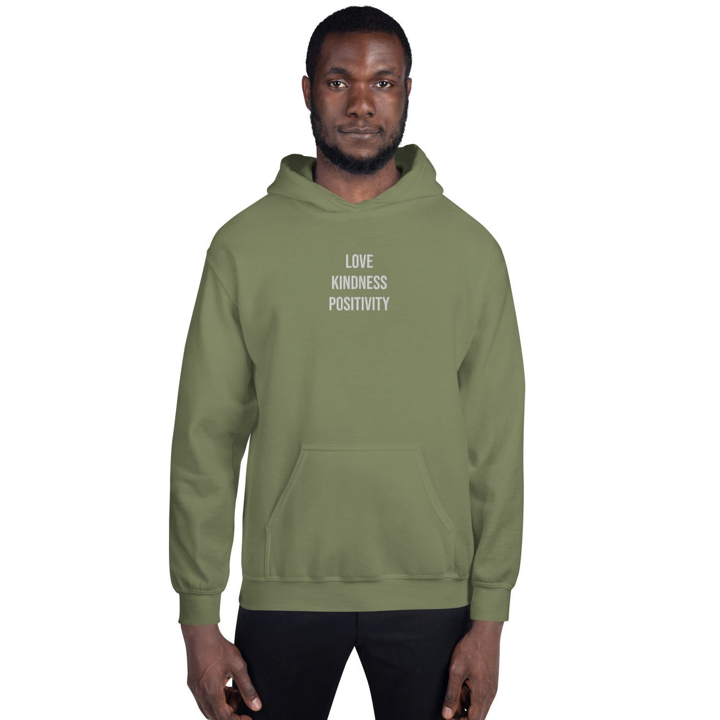 Hoodie Mens (Heavy Blend Hoodie Men's: Front Print - 001 Model)