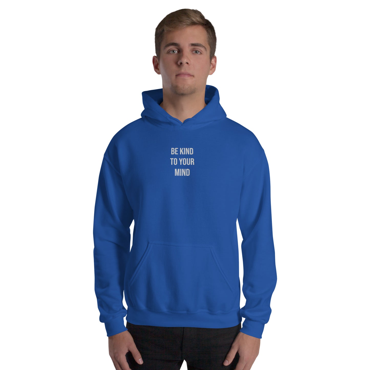 Hoodie Mens (Heavy Blend Hoodie Men's: Front Print - 002 Model)