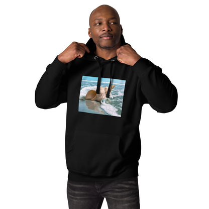 Hoodie Mens Designer (Hoodies Mens - Nature Seashore 008)