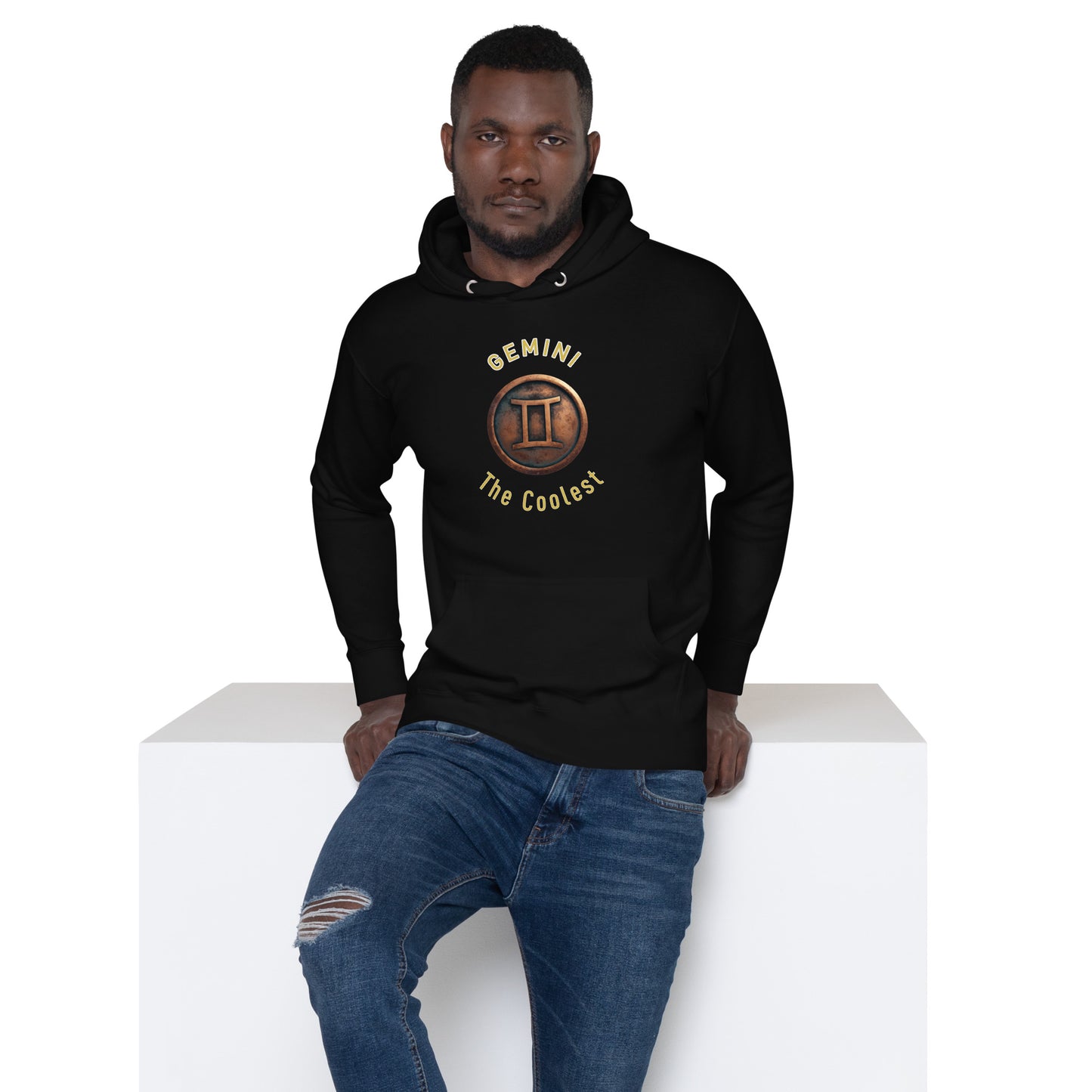 Hoodie Mens Designer (Hoodies Mens - Gemini Zodiac Sign 0043)