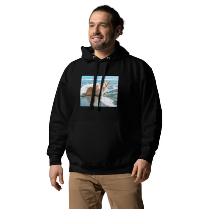 Hoodie Mens Designer (Hoodies Mens - Nature Seashore 008)