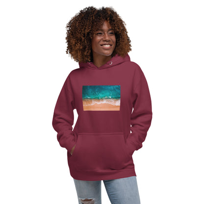 Hoodie Womens Designer (Hoodies Womens - Nature Seashore 0011)