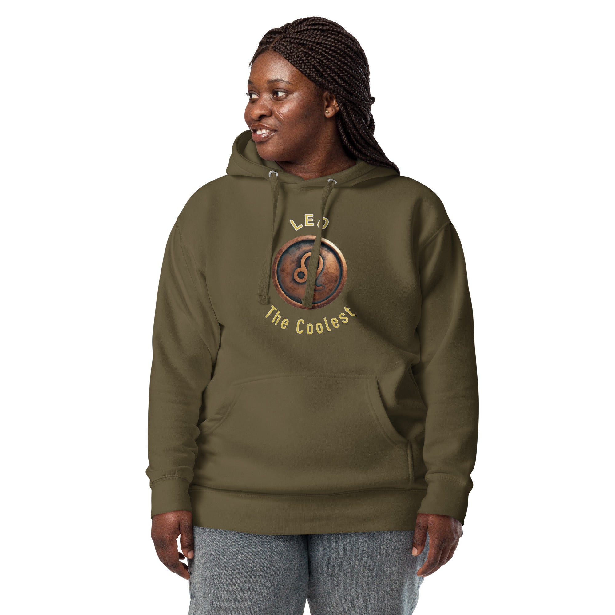 Hoodie Womens Designer Hoodies Womens Leo Zodiac Sign 0045 Glamourange