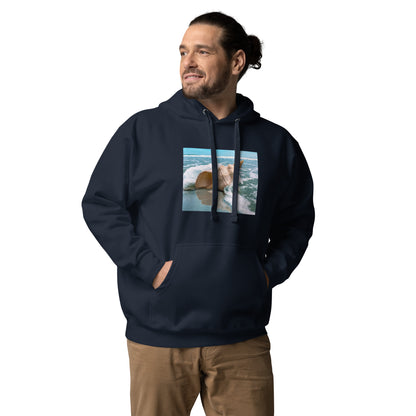 Hoodie Mens Designer (Hoodies Mens - Nature Seashore 008)