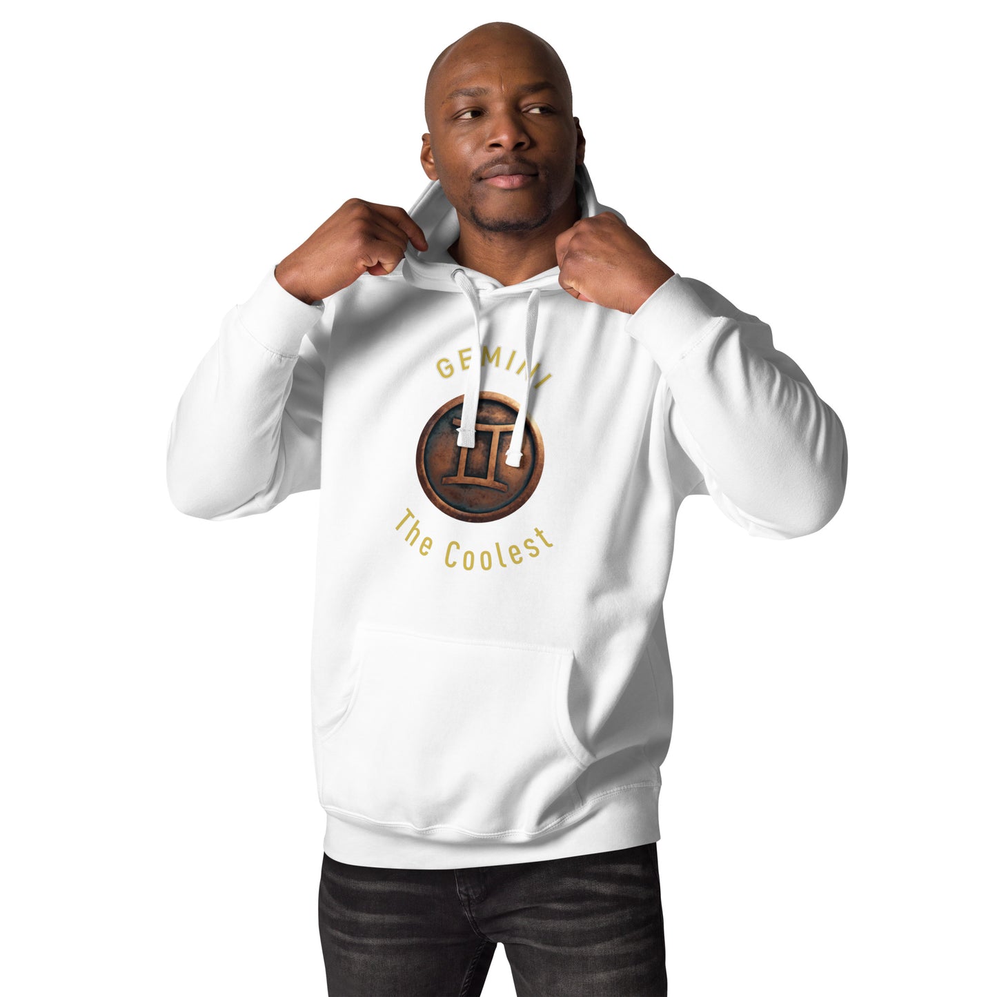 Hoodie Mens Designer (Hoodies Mens - Gemini Zodiac Sign 0043)