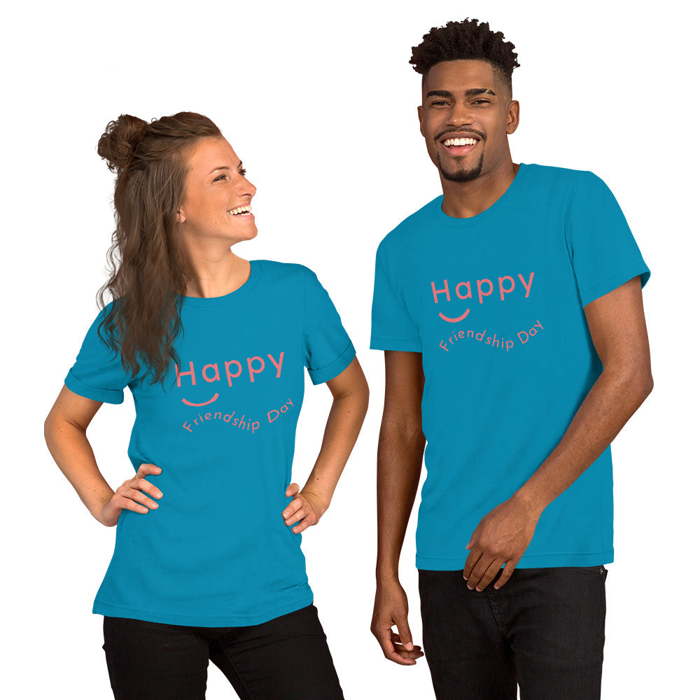 T-Shirts - Happy Friendship (Glamourange Friendship Staple T-Shirts - Front Print)