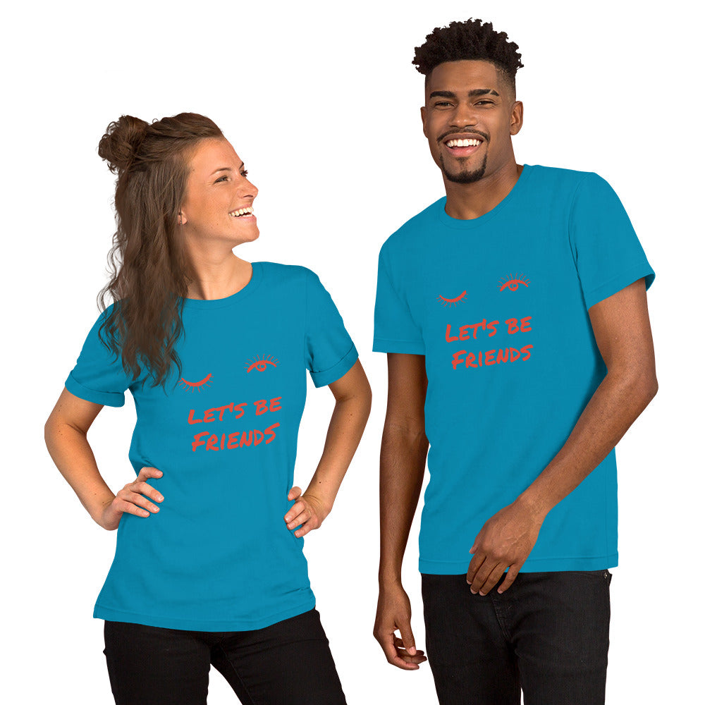 T-Shirts - Let's Be Friends (Glamourange Friendship Staple T-Shirts - Front Print)