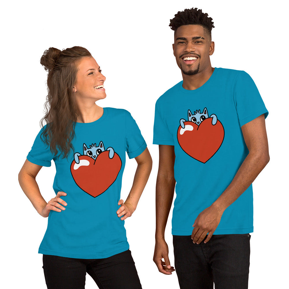 T-Shirts - Love (Glamourange Love Staple T-Shirts - Front Print 0019 Model)