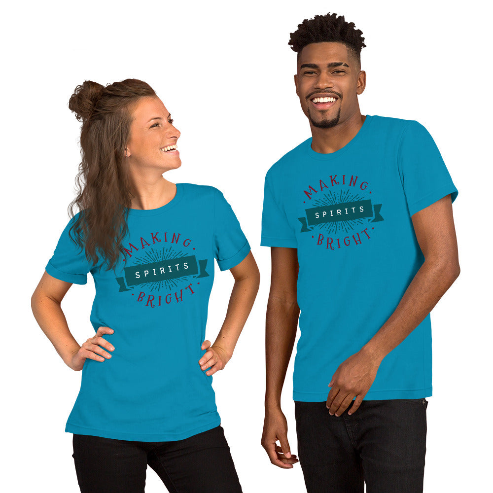 T-Shirts - Making Spirits Bright (Glamourange Seasons & Events Staple T-Shirts - Front Print)