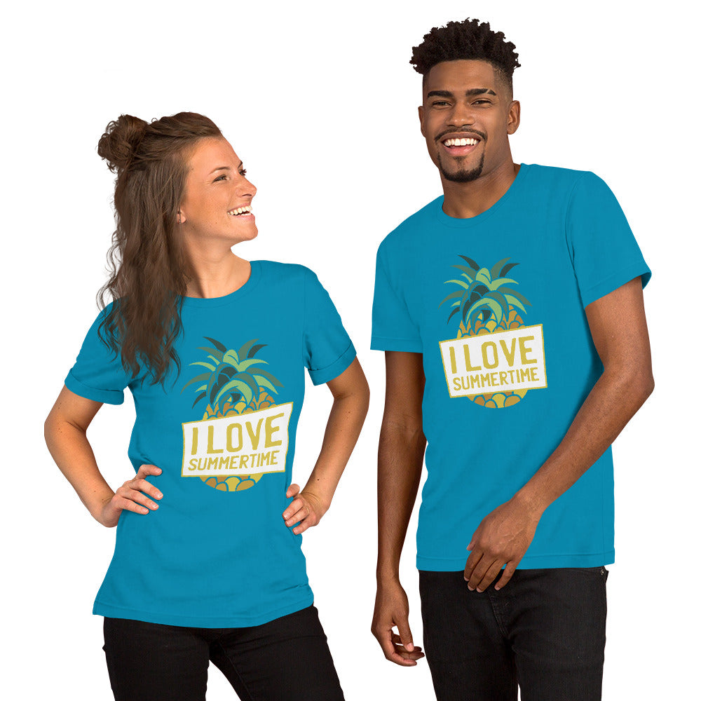 T-Shirts - I Love Summertime (Glamourange Seasons & Events Staple T-Shirts - Front Print)