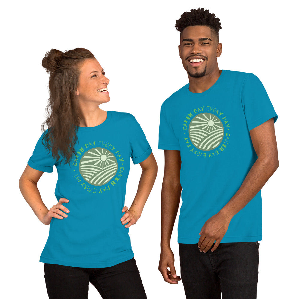 T-Shirts - Earth Day Every Day (Glamourange Environment Staple T-Shirts - Front Print)