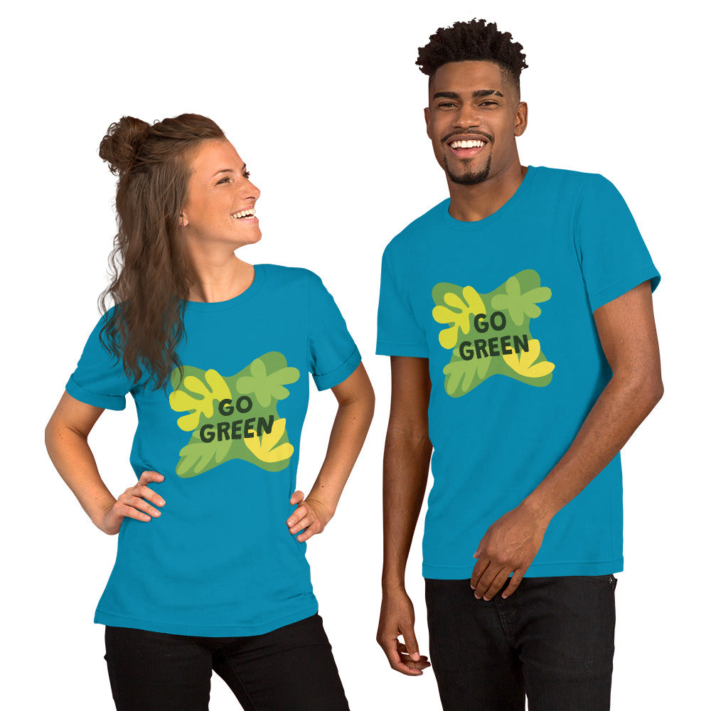 T-Shirts - Go Green (Glamourange Environment Staple T-Shirts - Front Print)